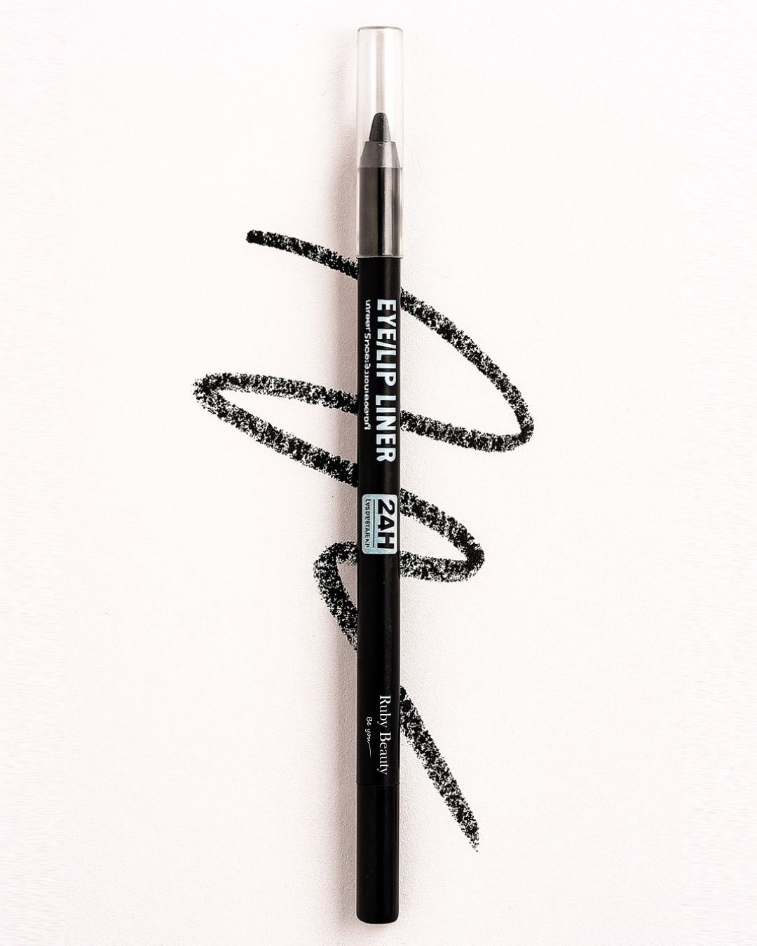 Ruby Beauty 2-in-1 eye and lip liner in black – waterproof and smudge-proof pencil for Lebanon market