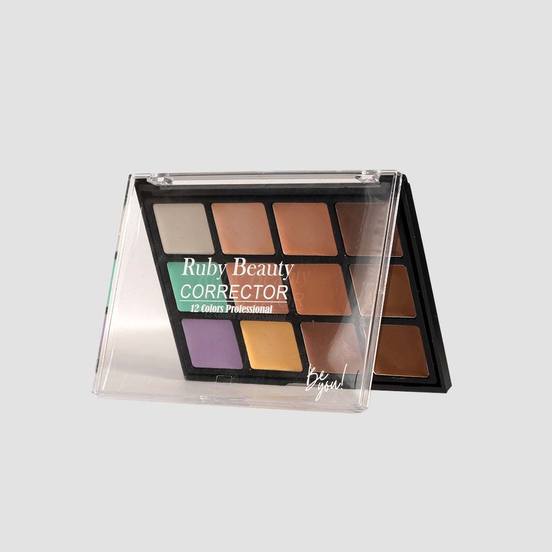 Ruby Beauty Corrector Palette open β 12 cream shades for color correction
