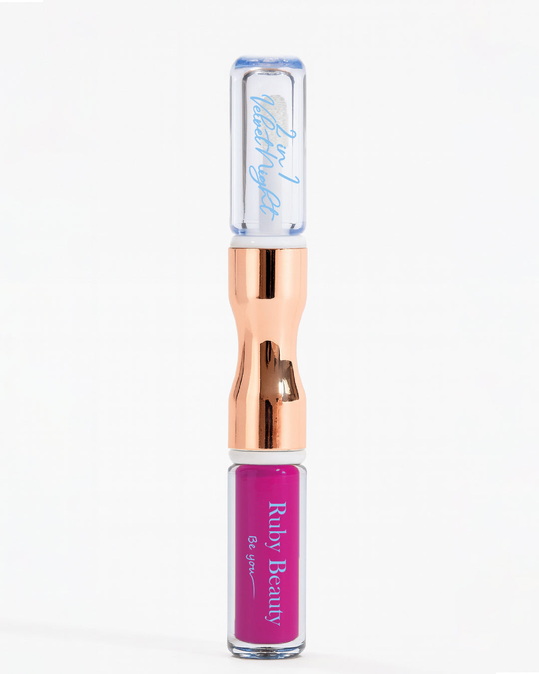 Ruby Beauty Velvet Night 2-in-1 Lipstick and Lip Oil with glossy finish