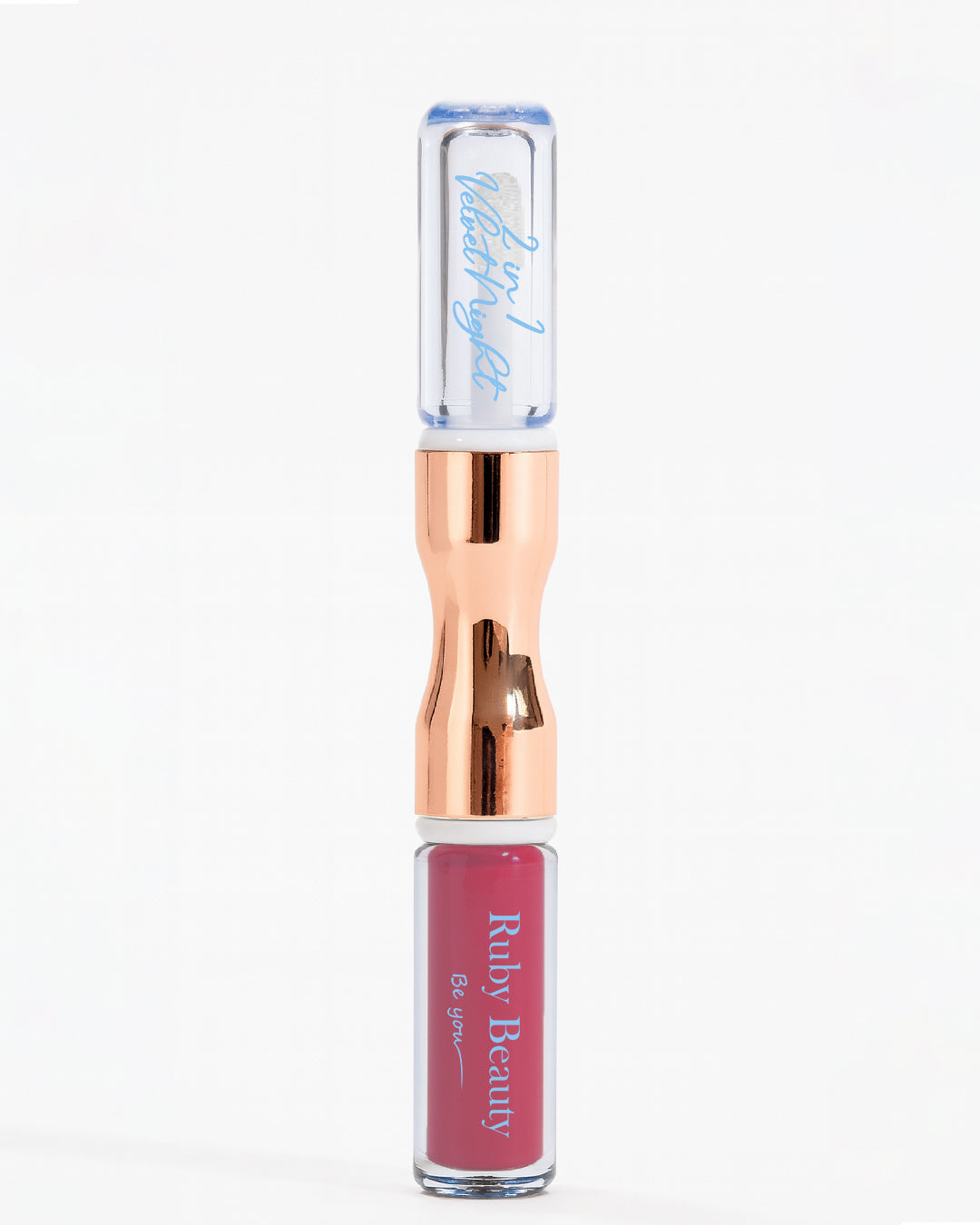 Ruby Beauty Velvet Night 2-in-1 Lipstick and Lip Oil with glossy finish