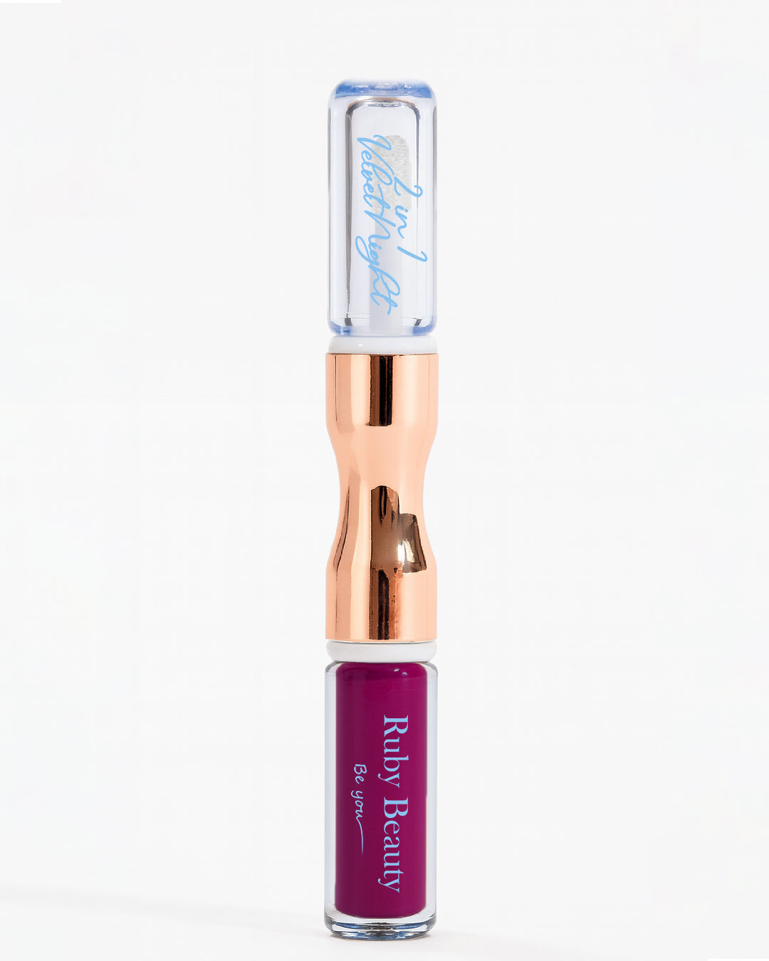 Ruby Beauty Velvet Night 2-in-1 Lipstick and Lip Oil with glossy finish