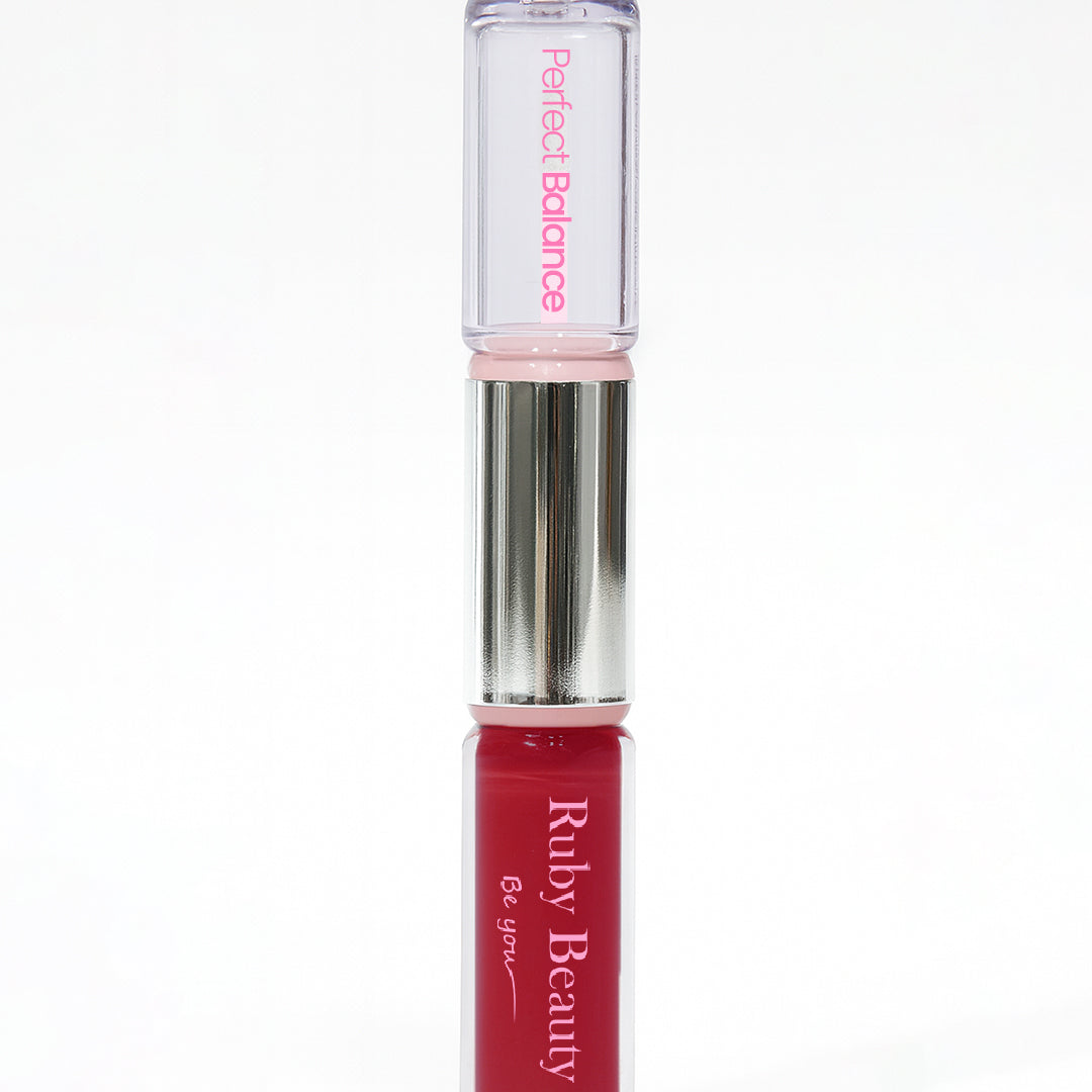 Ruby Beauty Perfect Balance 2-in-1 Lipstick and Lip Oil with glossy finish -SHADE 5