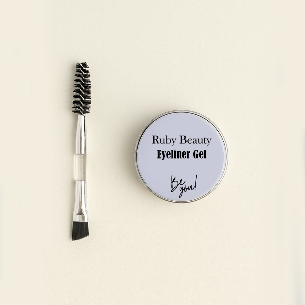 Ruby Beauty eyeliner gel with dual-ended brush, long-lasting and smudge-proof β Lebanon