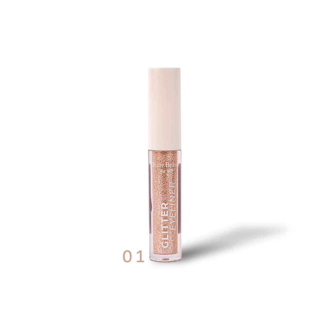Ruby Beauty Glitter Eyeliner 01 β Golden Champagne