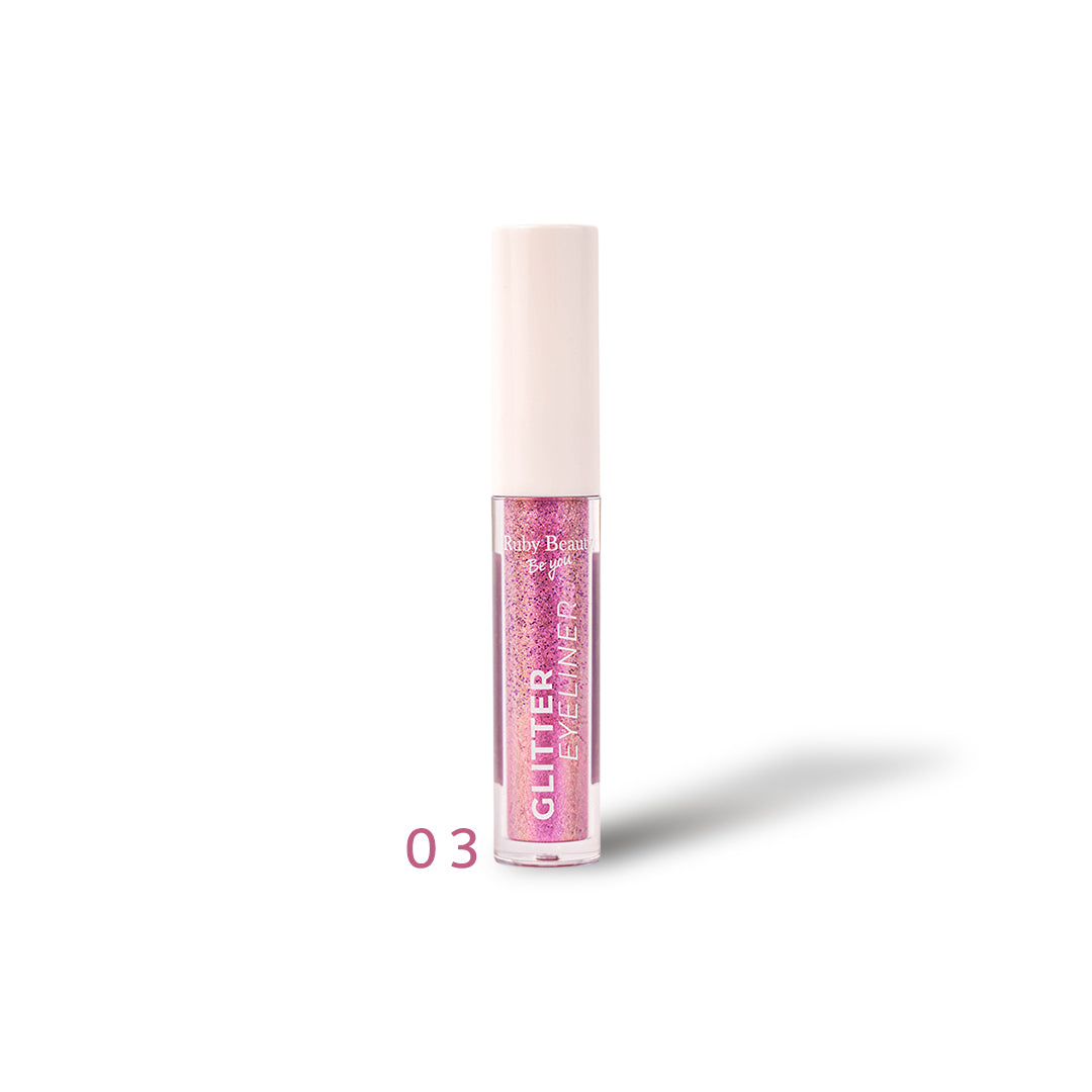 Ruby Beauty Glitter Eyeliner 03 β Pink Stardust