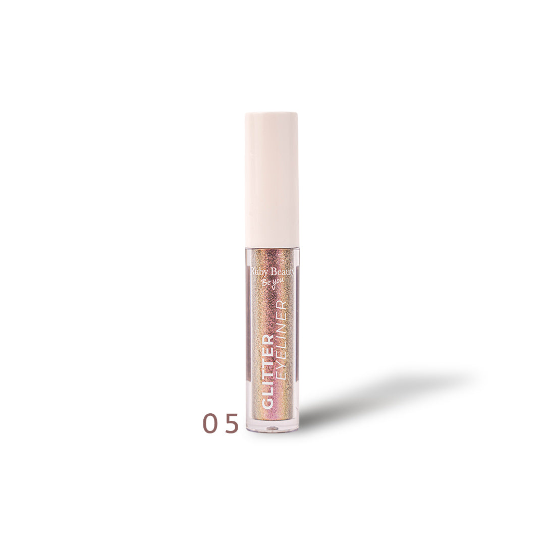 Ruby Beauty Glitter Eyeliner 05 β Rose Gold Glow