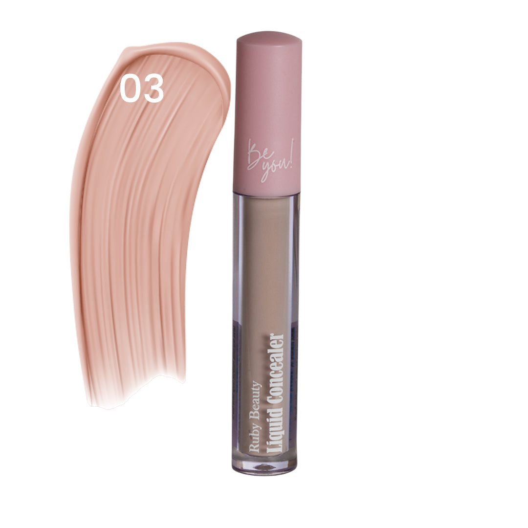 Ruby Beauty Liquid Concealer shade 03 – light medium peach tone, closed tube