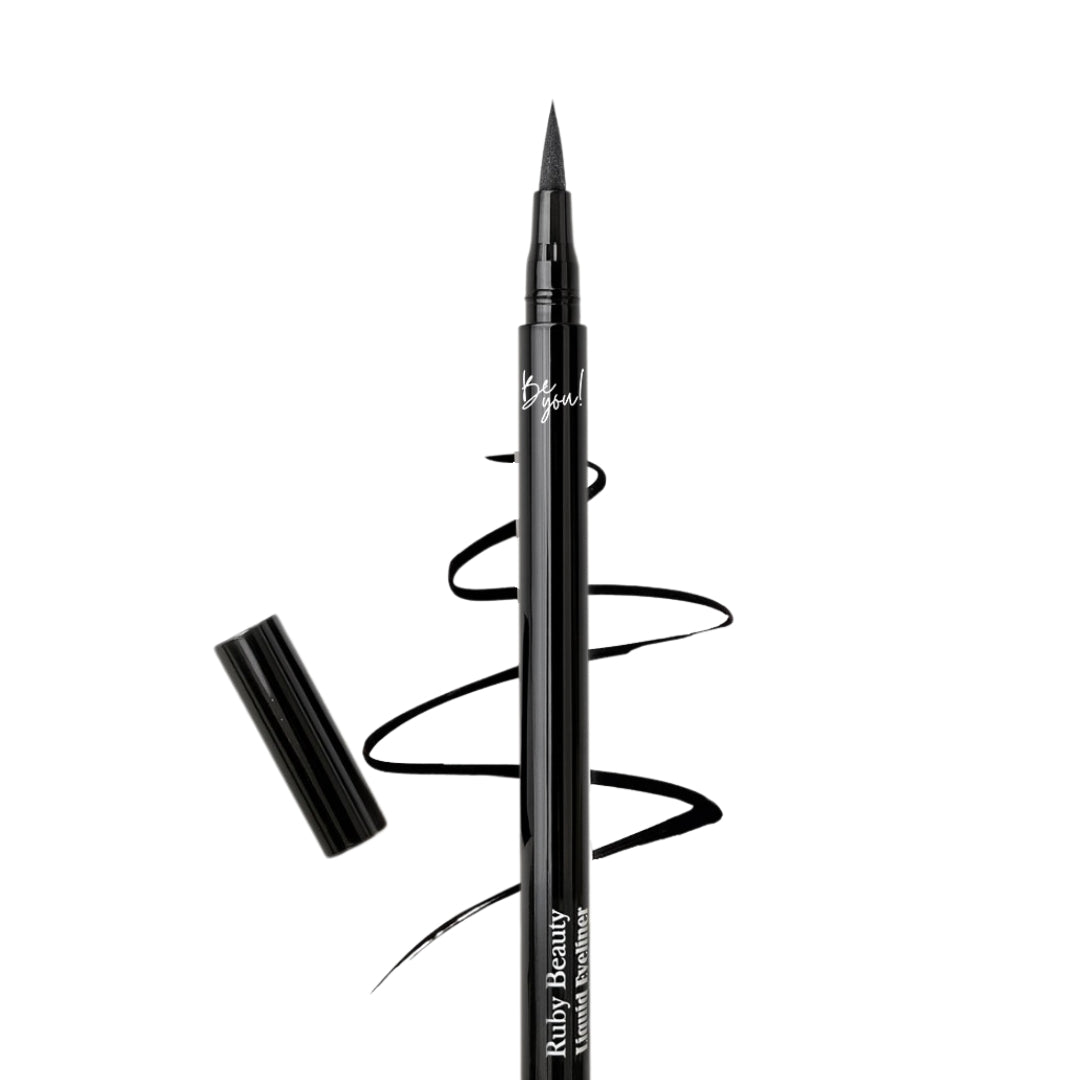 Ruby Beauty Liquid Eyeliner with fine-tip brush