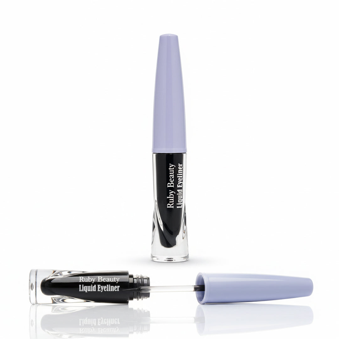 Ruby Beauty Liquid Eyeliner Intense Black front and open view