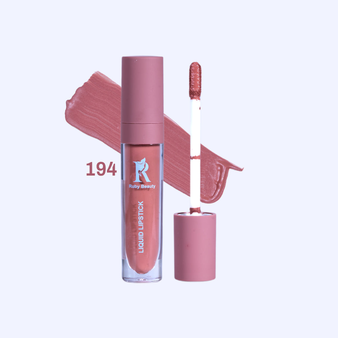 Ruby Beauty Matte Liquid Lipstick shade 194 plum pink