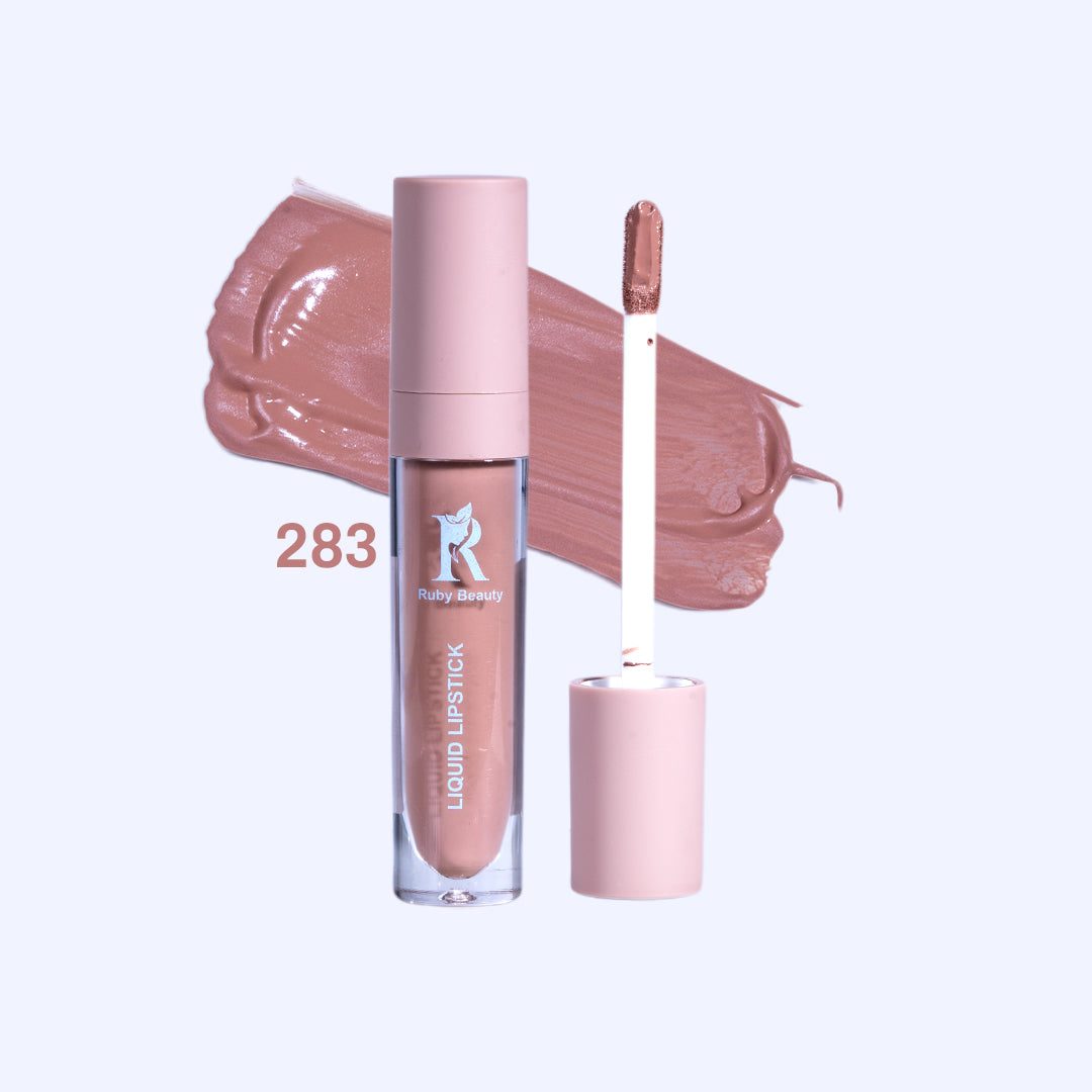 Ruby Beauty Matte Liquid Lipstick shade 283 nude beige pink
