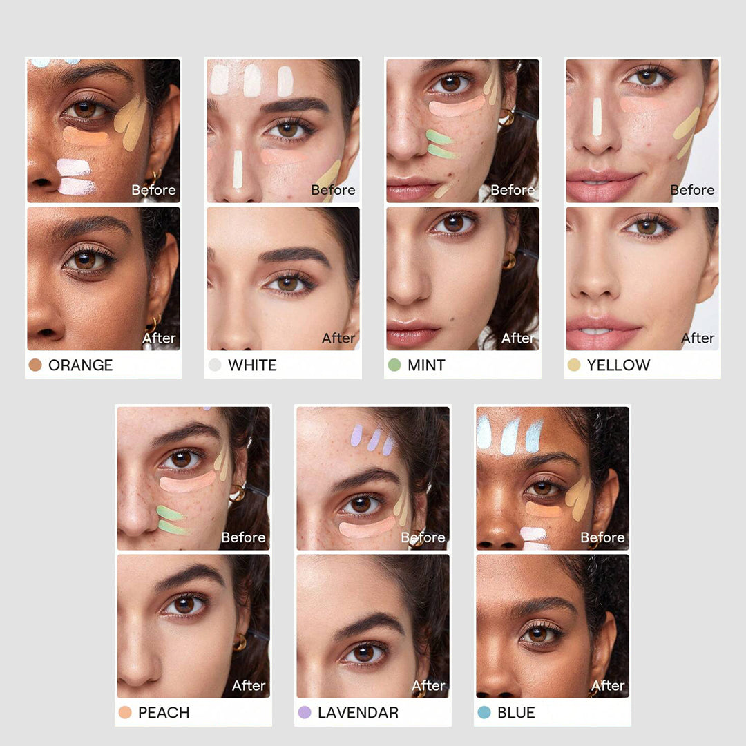 Ruby Beauty Corrector Palette angled view with transparent lid