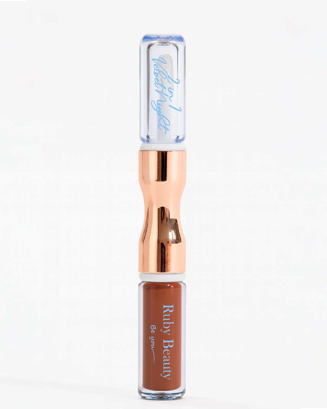 Ruby Beauty Velvet Night 2-in-1 Lipstick and Lip Oil with glossy finish