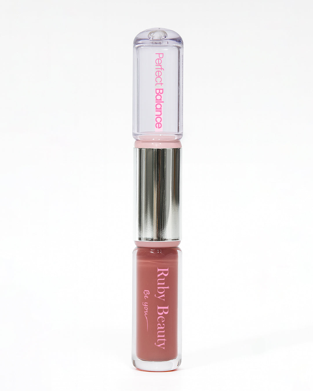 Ruby Beauty Perfect Balance 2-in-1 Lipstick and Lip Oil with glossy finish -SHADE 1