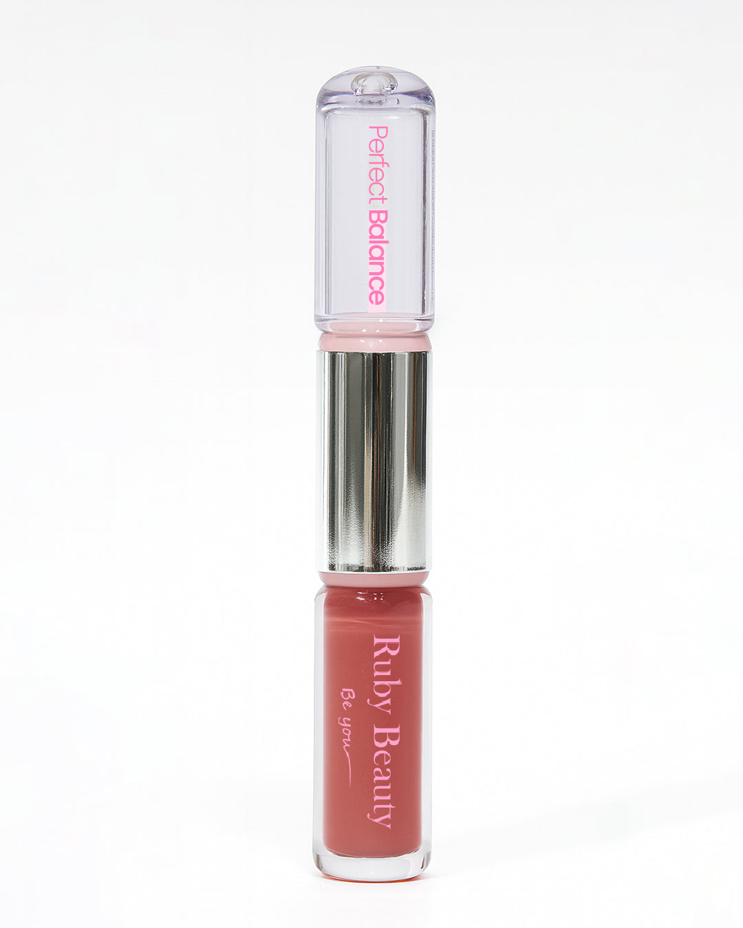 Ruby Beauty Perfect Balance 2-in-1 Lipstick and Lip Oil with glossy finish -SHADE 4