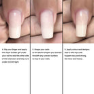 Step 2 sealing underside with builder gel