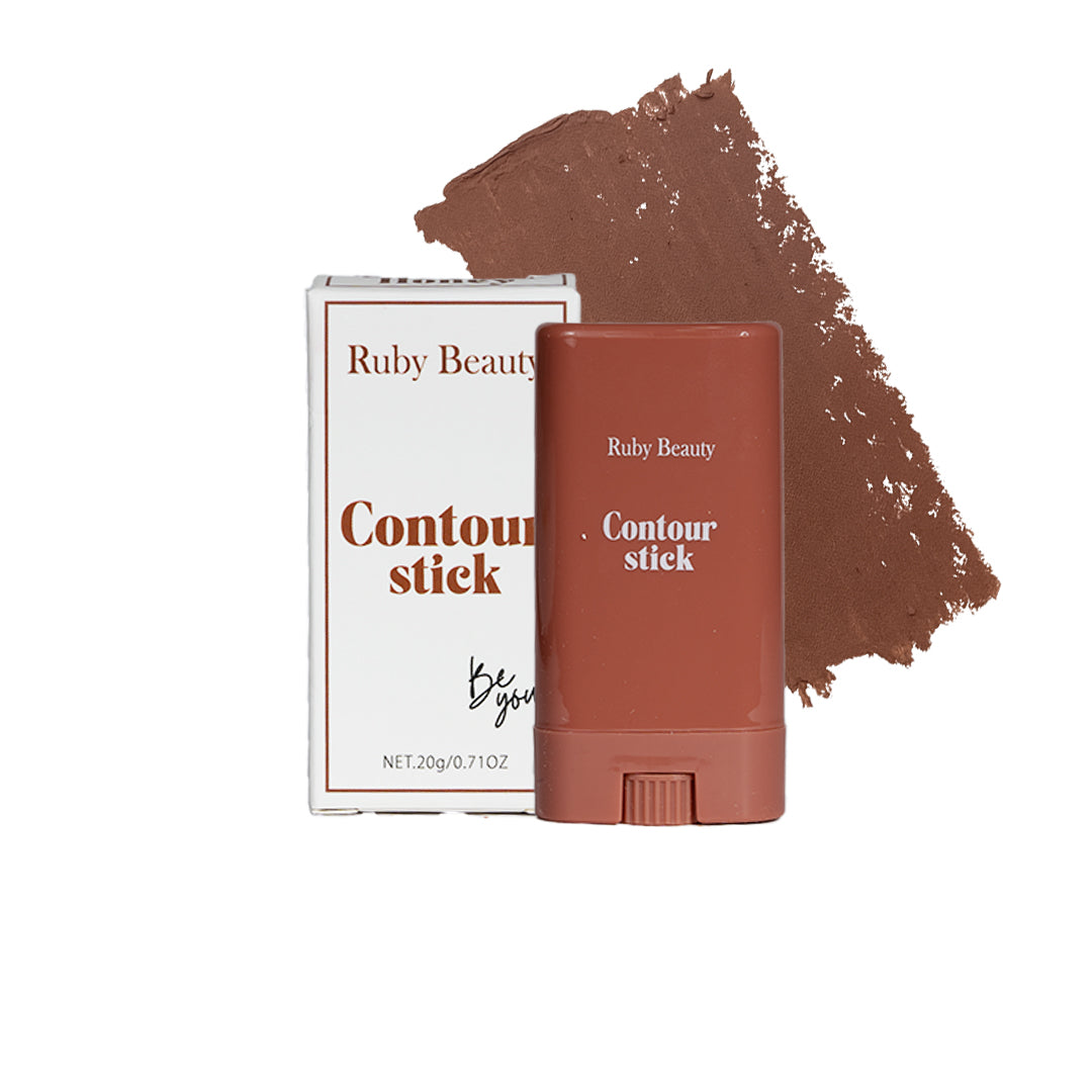 Ruby Beauty creamy contour stick 4051 next to swatch – sculpting stick