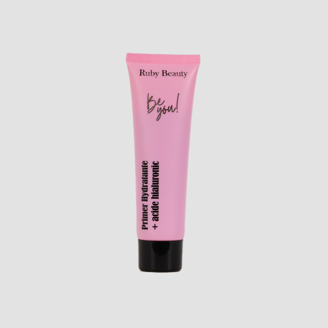 Ruby Beauty Hydrating Primer with Hyaluronic Acid – pink tube front view