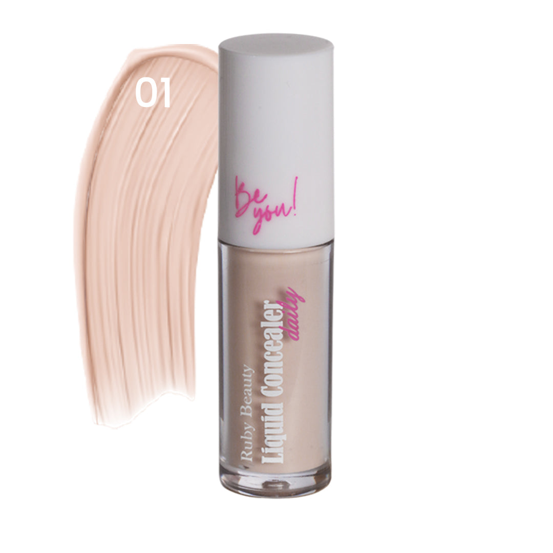 Red Ruby Beauty Ruby Beauty Liquid Concealer – Full Coverage | 5 Shades – RubyBeautyBU