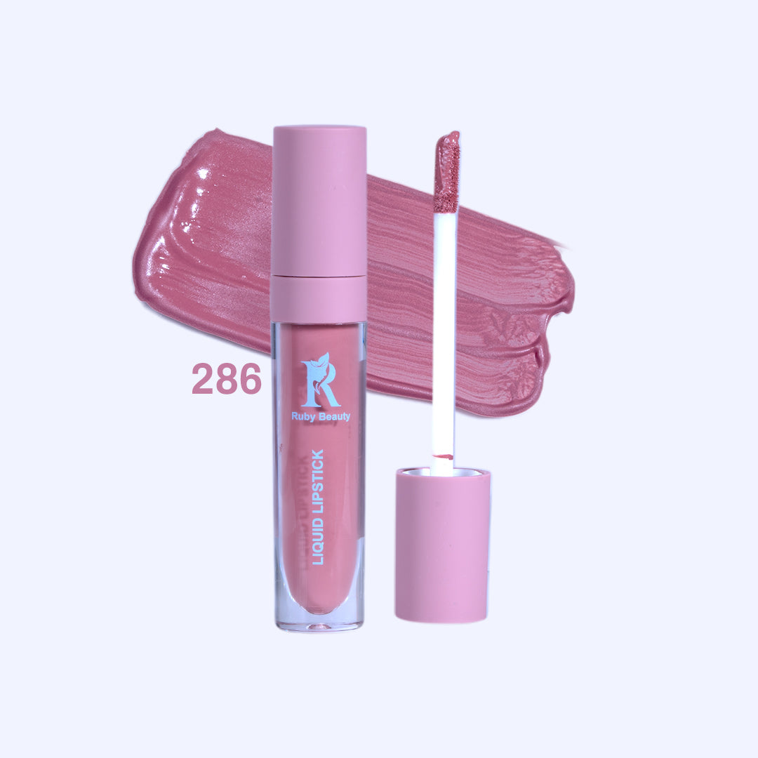 Ruby Beauty Matte Liquid Lipstick shade 286 soft neutral pink